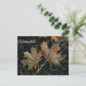 Welkom herfst herfstbladeren briefkaart (Staand voorkant)