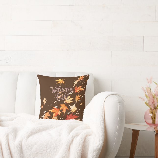 Welkom Herfst, Herfstbladeren Kussen (Bank)