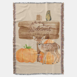 Welkom Herfst Home Decor Deken