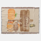 Welkom Herfst Home Decor Deken (Voorkant)