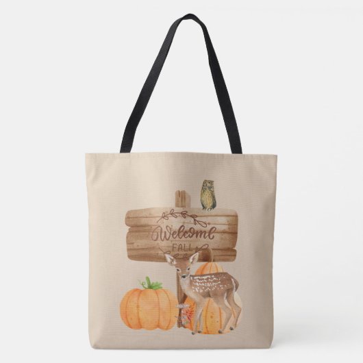 Welkom Herfst Home Decor Tote Bag (Voorkant)