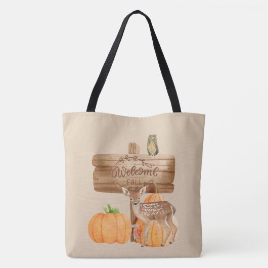 Welkom Herfst Home Decor Tote Bag (Achterkant)