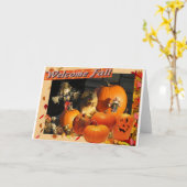 Welkom Herfst Kaart (Gele Bloem)