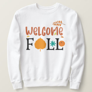Welkom Herfst met Herfstbladeren pompoenen Trui