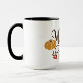 Welkom Herfst met pompoen, bladeren en zuren Mok (Links)