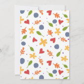 Welkom Herfst Party Kaart (Achterkant)