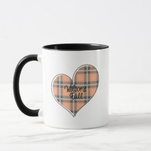 Welkom Herfst Plaid Heart Mok