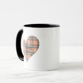 Welkom Herfst Plaid Heart Mok (Voorkant links)