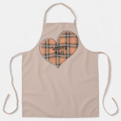 Welkom Herfst Plaid Heart Schort (Voorkant)