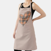 Welkom Herfst Plaid Heart Schort (Insitu)