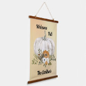 Welkom Herfst Pompoen Tapestry Hangend Wandkleed (Gebogen)
