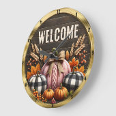 Welkom Herfst Pompoenen Oogst Grote Klok (Hoek)