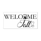 Welkom Herfst Pumpkin Rubberstempel (Afrduk)