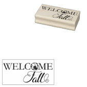 Welkom Herfst Pumpkin Rubberstempel (Gestempeld)