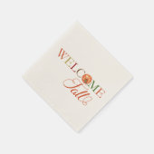 Welkom Herfst Pumpkin Servet (Hoek)