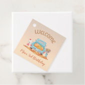 WELKOM Herfst Thema Beren Truck Pompoenen Bladeren Bedankjes Labels (In situ)