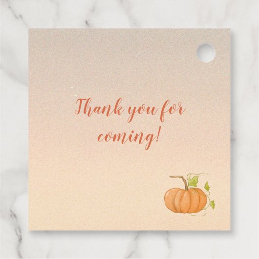 WELKOM Herfst Thema Beren Truck Pompoenen Bladeren Bedankjes Labels (Achterkant)