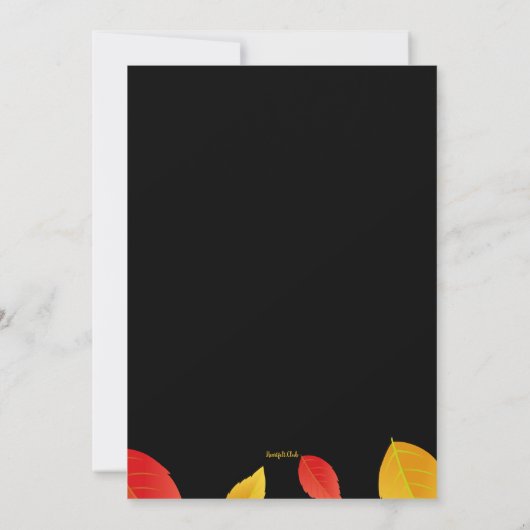 Welkom herfst trendy kaart (Achterkant)