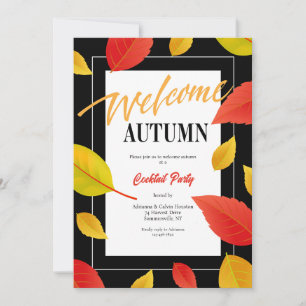 Welkom herfst trendy kaart