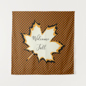 Welkom herfstblad wandkleed (Voorkant)