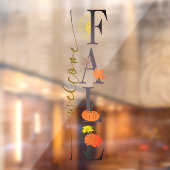 Welkom herfstseizoen bladeren pompoen bloem bedrij raamsticker (Vel 2)