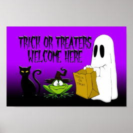 Welkom hier Halloween Poster