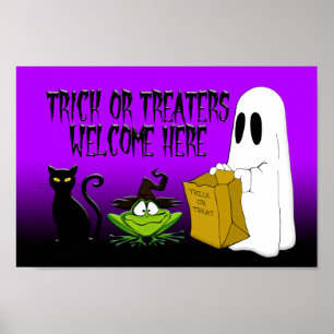Welkom hier Halloween Poster