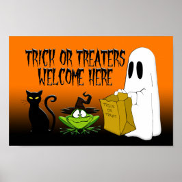 Welkom hier Halloween Poster