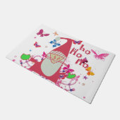 Welkom Hohohoho lovely Merry kerstvlinder Deurmat (Schuin)