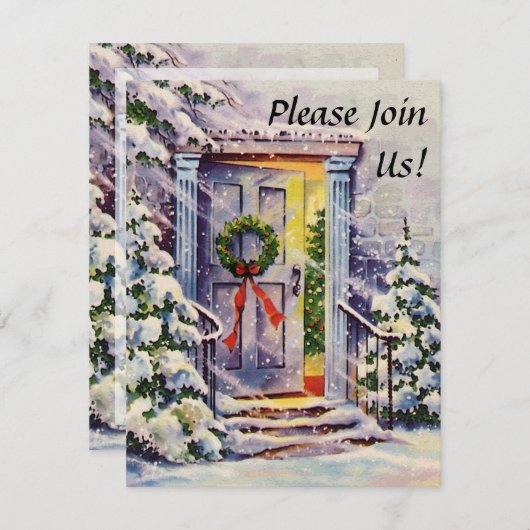 Welkom Home Aangepaste Kerst Uitnodigingen (Voorkant / Achterkant)