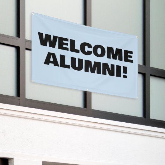 Welkom Home Alumni Banner (Buitenkant Gebouw)