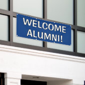 Welkom Home Alumni Banner (Buitenkant Gebouw)