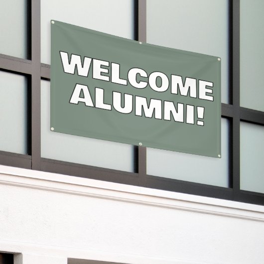 Welkom Home Alumni Banner (Buitenkant Gebouw)
