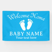Welkom Home Baby Voeten decoratie banner (Horizontaal)