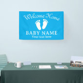 Welkom Home Baby Voeten decoratie banner (Beurs)