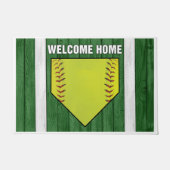Welkom Home Baseball Design Deurmat (Voorkant)