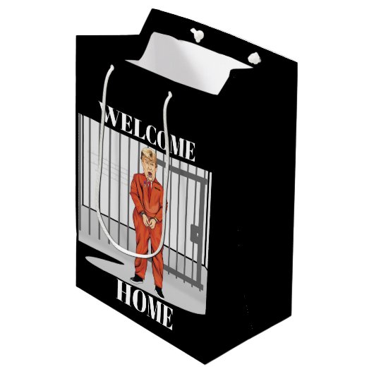 Welkom Home Cadeauzak Medium Cadeauzakje (Voorkant Gekanteld)