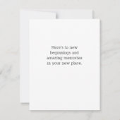 Welkom Home Custom Real Estate Card Kaart (Achterkant)