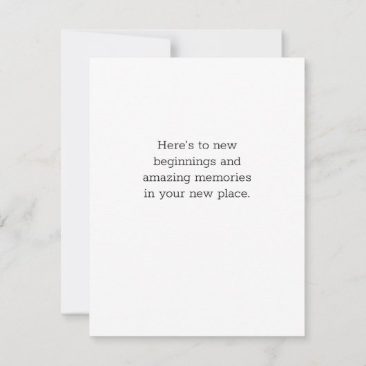 Welkom Home Custom Real Estate Card Kaart (Achterkant)