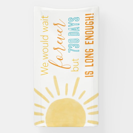 Welkom Home Dagen weg Spandoek (Verticaal)