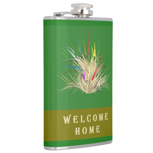 WELKOM HOME DESIGN AARDE KLEUREN TWEETONIG GROEN HEUPFLES (Rechts)