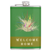 WELKOM HOME DESIGN AARDE KLEUREN TWEETONIG GROEN HEUPFLES (Voorkant)