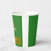 WELKOM HOME DESIGN AARDE KLEUREN TWEETONIG GROEN PAPIEREN BEKERS (Links)