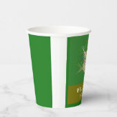 WELKOM HOME DESIGN AARDE KLEUREN TWEETONIG GROEN PAPIEREN BEKERS (Rechts)