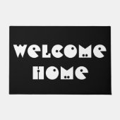 Welkom Home Deurmat Zwart Wit (Voorkant)