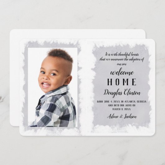 Welkom Home Foto's Aankondiging (Voorkant / Achterkant)