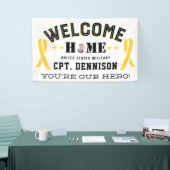 Welkom Home Geel lint Implementatie Spandoek (Beurs)