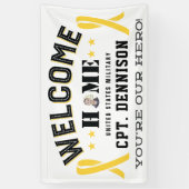 Welkom Home Geel lint Implementatie Spandoek (Verticaal)