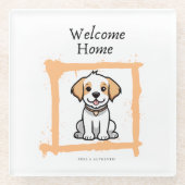 Welkom Home Glas Onderzetter (Voorkant)