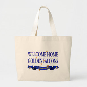 Welkom Home Golden Falcons Grote Tote Bag